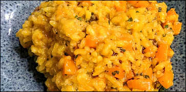 Butternut Squash Risotto at Cave Bistro