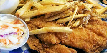 Fried Grouper Basket at Cracklin' Jack's