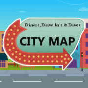 Diners Drive-Ins and Dives by City Map