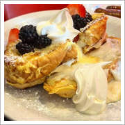 Cream Cheese Stuffed French Toast at Tommy's Diner