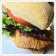 Salmon Sammy Slider at TASTE! Craft Eatery