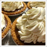 Chocolate Silk Pies at Sweet Cheeks Q