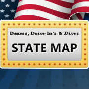 Diners Drive-Ins and Dives State Map
