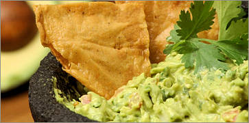 Mexican Guacamole and Chips at El Mariachi Tequila Bar