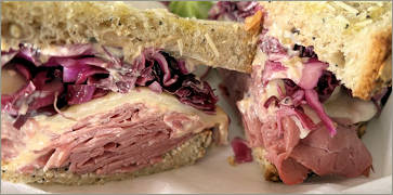 Reuben Sandwich at Fehrenbacher's Meats & Eats