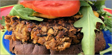 Tempeh Burger at Fehrenbacher's Meats & Eats