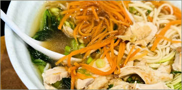 Grilled Chicken Noodle Soup at Hello Dumpling