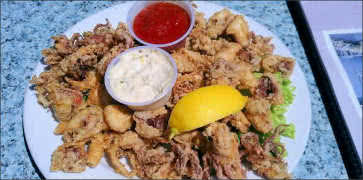 Calamari at Aldo's Harbor Restaurant