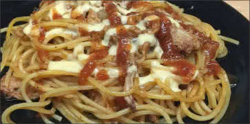 BBQ Spaghetti at HoBo's BBQ