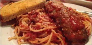 Spaghetti with Sausage at Mama Cozza's