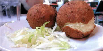 Papas Rellenas at Mambo's Cafe