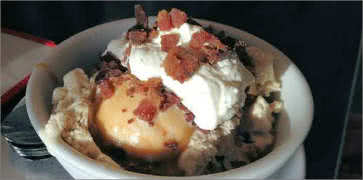 Bacon Sundae Ice Cream at Moo Creamery