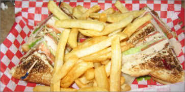 Club Sandwich at Santa Cruz Diner