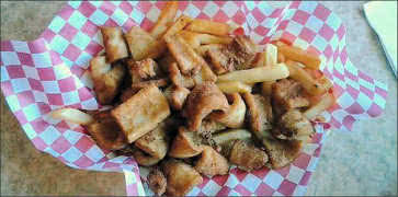 Fries and Calamari at Santa Cruz Diner