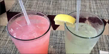 Strawberry and Mango Lemonade at Southern Cafe