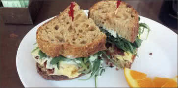 California Breakfast Sandwich at Sunflower Caffe