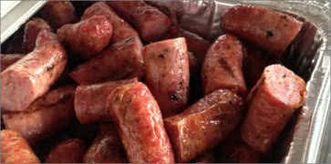 Chopped BBQ Sausage at Texas Pride Barbecue