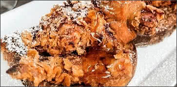 French Toast with Fried Chicken at Weights + Measures