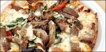 Gyro Pizza at Petra Mediterranean Pizza and Grill