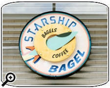 Starship Bagel Restaurant featured on Diners, Drive-Ins and Dives in Dallas