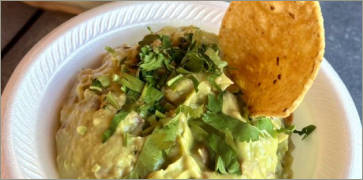 Guacamole and Chips at Ro-Ho Pork & Bread: Tortas Ahogadas