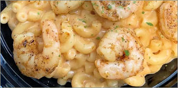 Lemon Pepper Shrimp Mac n Cheese at Tally Mac Shack