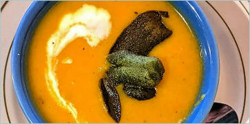 Butternut Squash & Ginger Soup at Tandem Bakery & Cafe