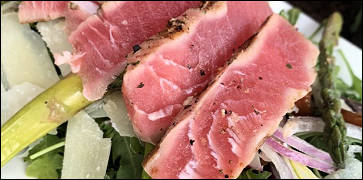 Seared Ahi Tuna with Asparagus Salad