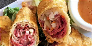 Irish Egg Rolls at The Goat and Clover Tavern