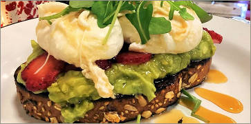 Avocado Toast at The Rooster Food+Drink