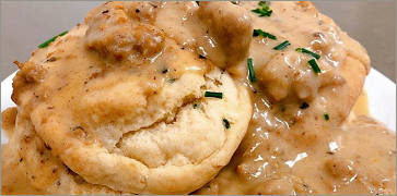 Vegan Biscuits and Gravy at Veera Donuts