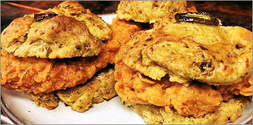 Honey Butter Chicken Biscuit at Wild Barley Kitchen & Brewery